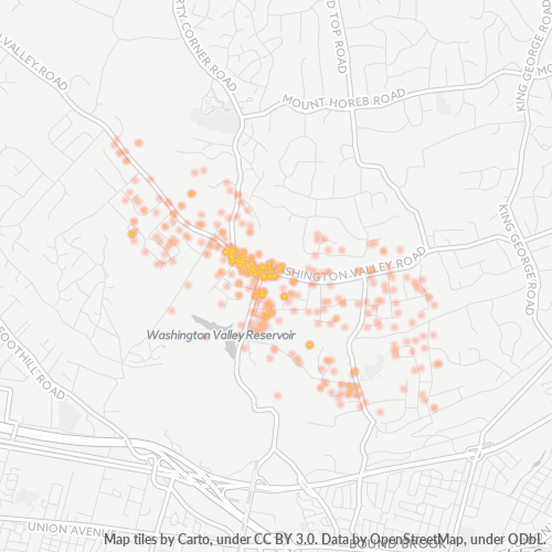 08836 Business Density Heatmap