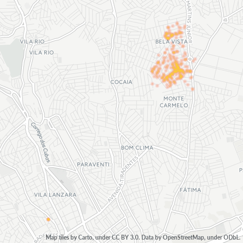 07133-000 Heatmap de Densidade da Empresa