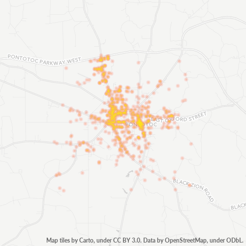 38863 Business Density Heatmap
