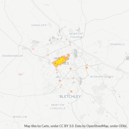 MK9 Business Density Heatmap