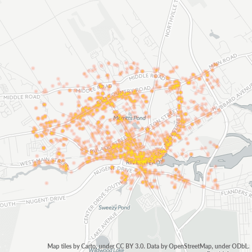 11901 Business Density Heatmap