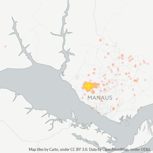 69042-000 Mapa de calor de densidad empresarial