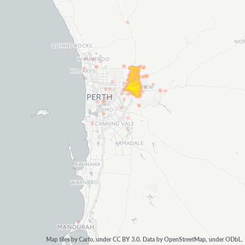 6056 Business Density Heatmap