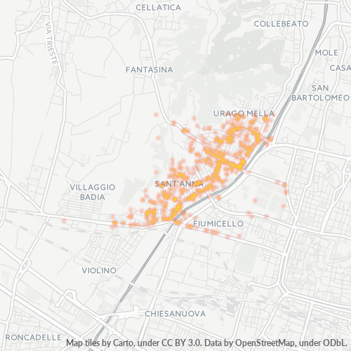 Mappa di calore per cap 25127