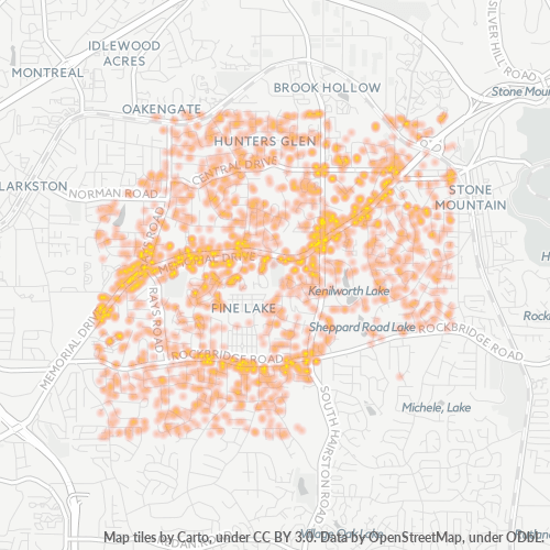 30083 Business Density Heatmap