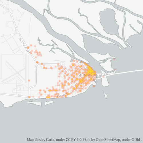 32320 Business Density Heatmap
