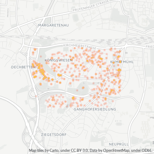 Heatmap für plz 93051