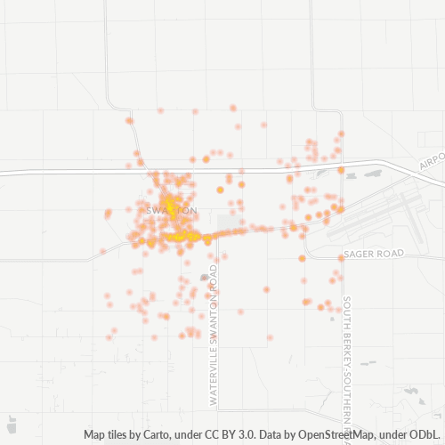 43558 Business Density Heatmap