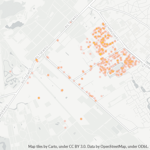 Heatmap voor postcode 3763