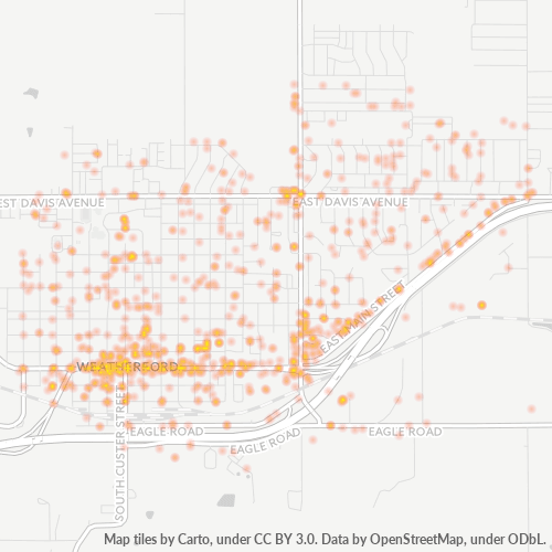 73096 Business Density Heatmap