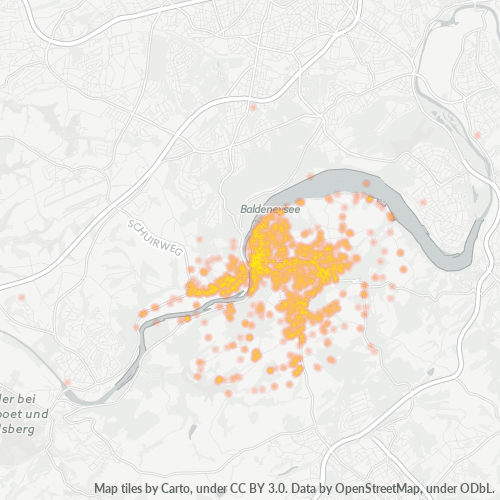 Heatmap für plz 45239