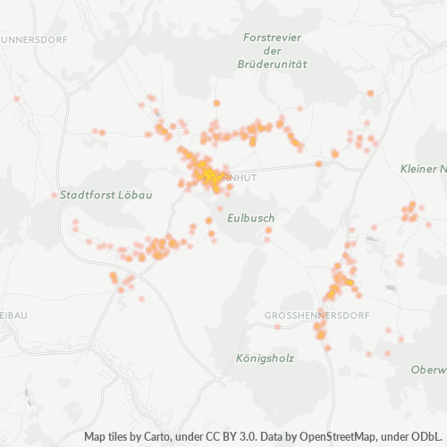 Heatmap für plz 02747