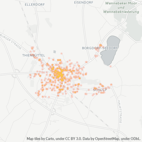 24589 Standortdichte-Heatmap