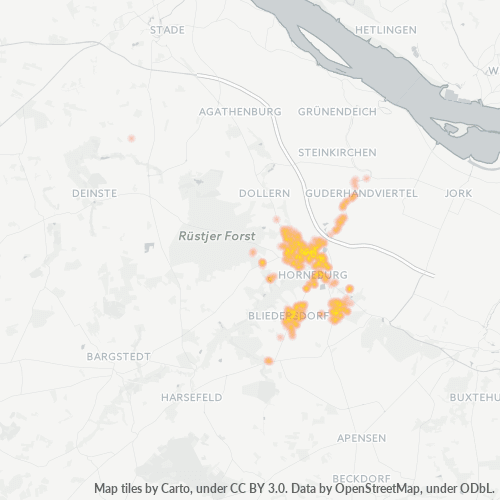 Heatmap für plz 21640