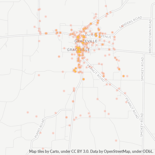 32440 Business Density Heatmap