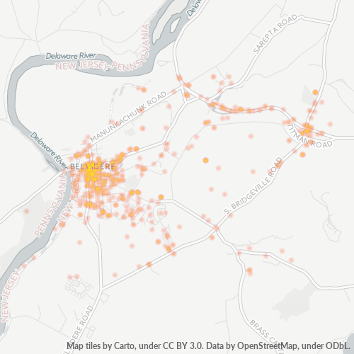 07823 Business Density Heatmap