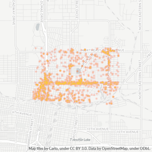 79107 Business Density Heatmap