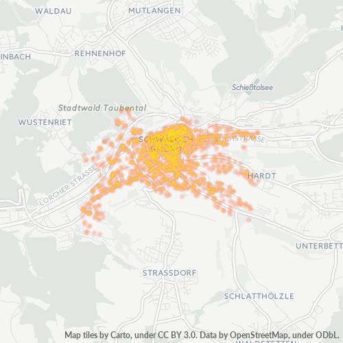 Heatmap für plz 73525