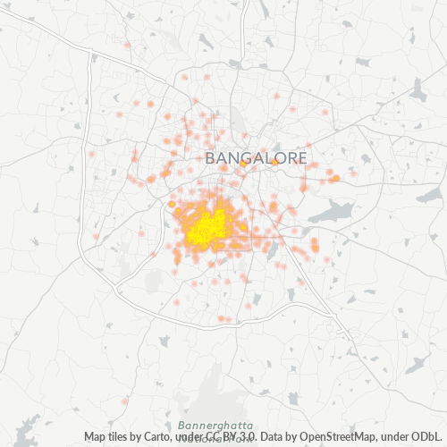 560070 Business Density Heatmap