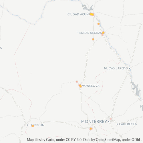 26200 Mapa de calor de densidad empresarial