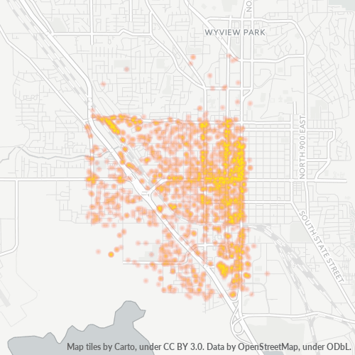 84601 Business Density Heatmap