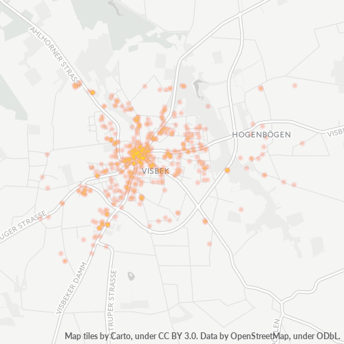 Heatmap für plz 49429