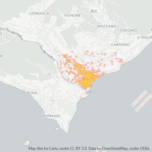 28921 Mappa di concentrazione per la densità di aziende