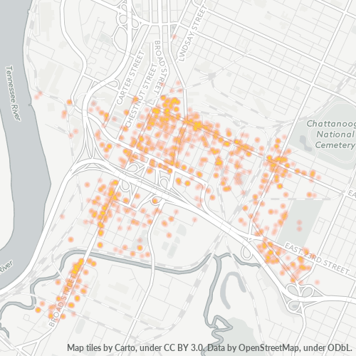 37408 Business Density Heatmap