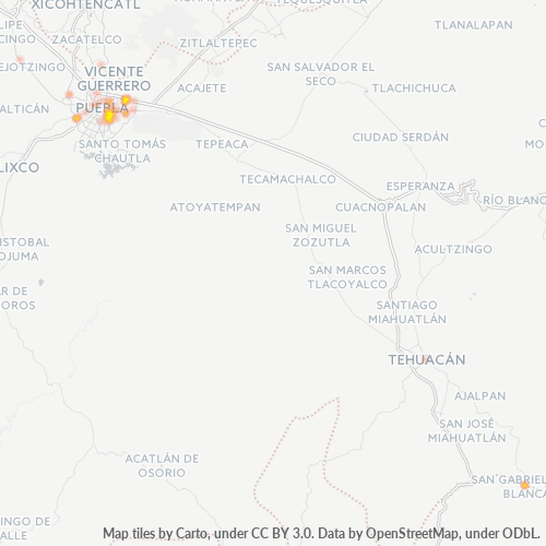 72380 Mapa de calor de densidad empresarial