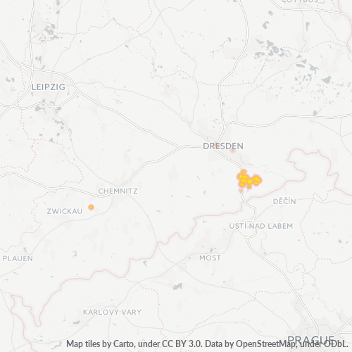 Heatmap für plz 01819