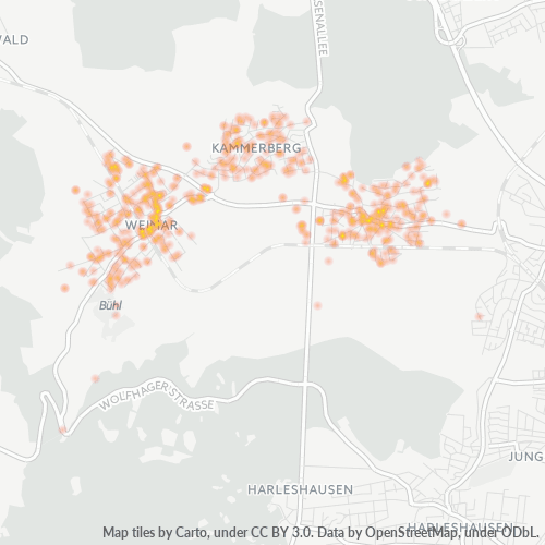 Heatmap für plz 34292