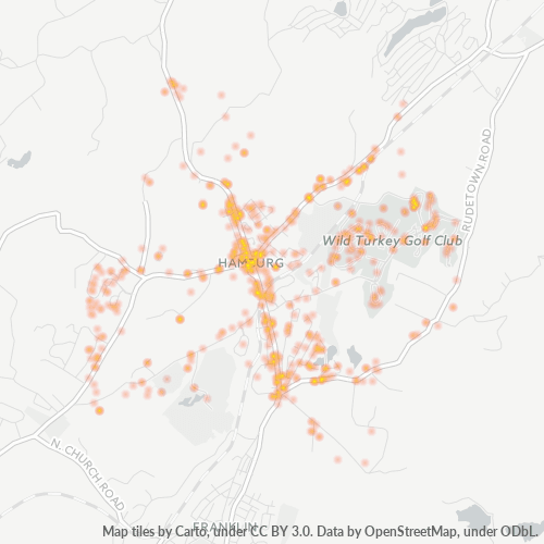 07419 Business Density Heatmap