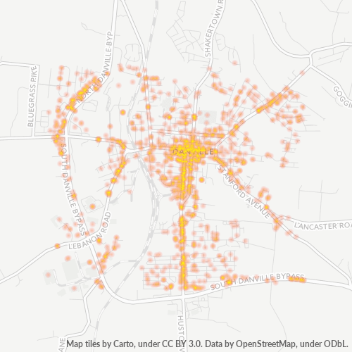 40422 Business Density Heatmap