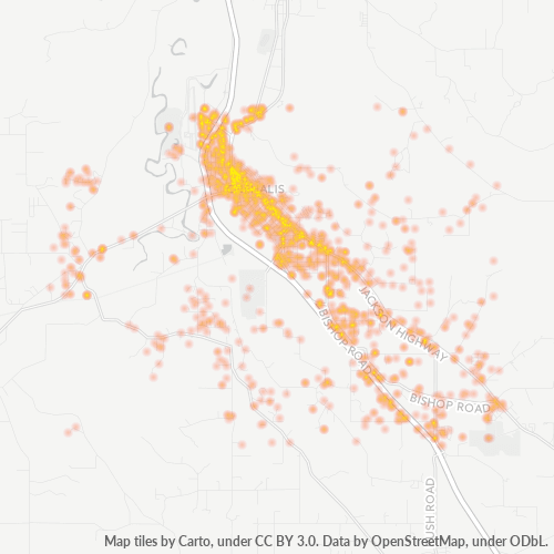 98532 Business Density Heatmap