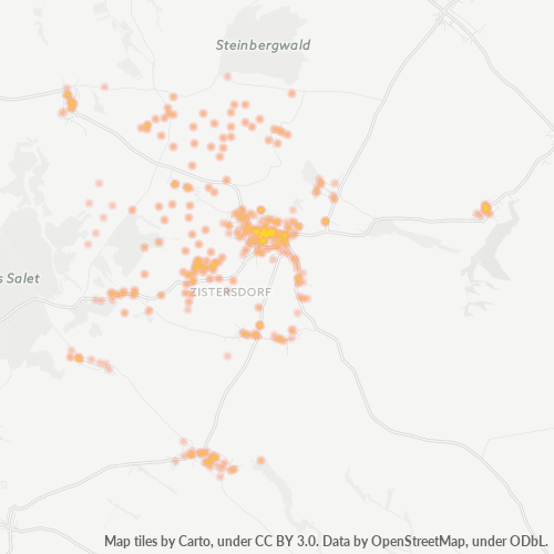 Heatmap für postleitzahl 2225