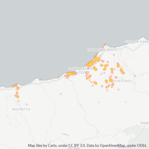 Mappa di calore per cap 98070