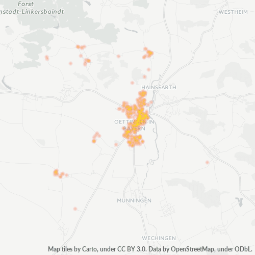 86732 Standortdichte-Heatmap
