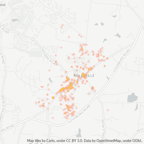 27571 Business Density Heatmap