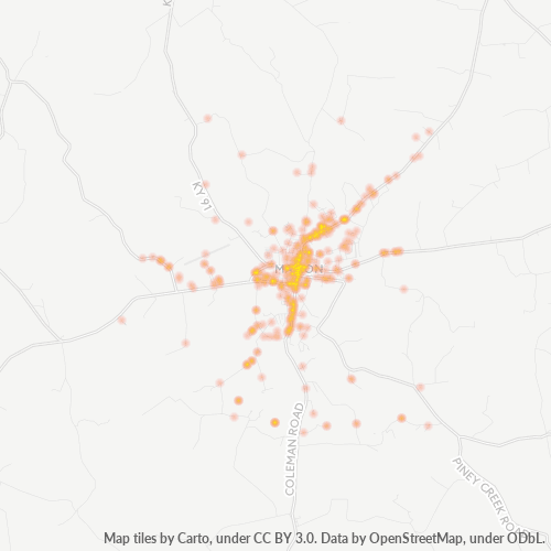 42064 Business Density Heatmap