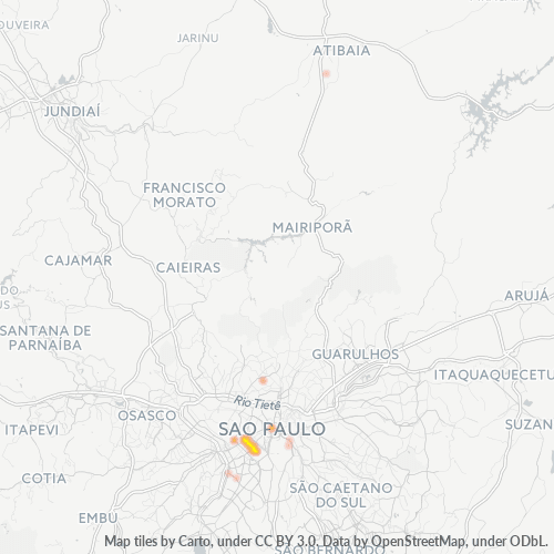 01424-000 Heatmap de Densidade da Empresa