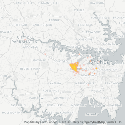2045 Business Density Heatmap