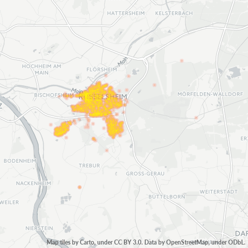 Heatmap für plz 65428