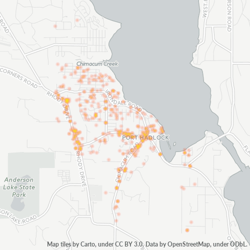 98339 Business Density Heatmap