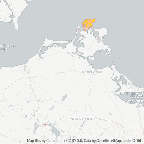 18556 Standortdichte-Heatmap