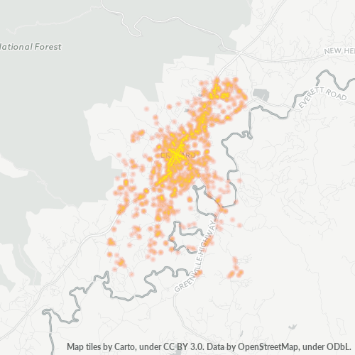 28712 Business Density Heatmap