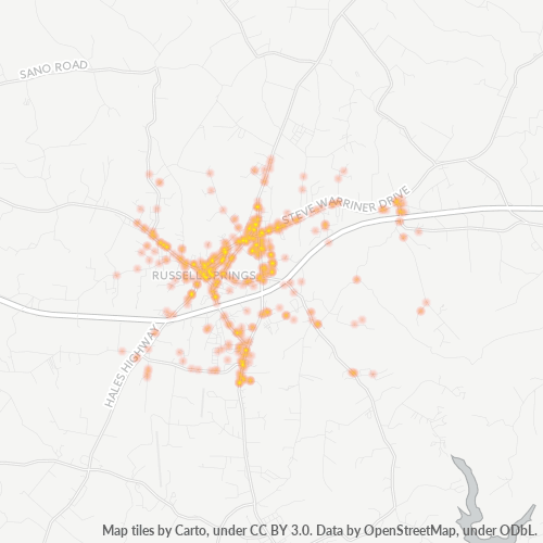 42642 Business Density Heatmap