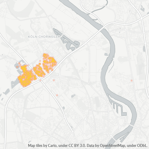 Heatmap für plz 50767
