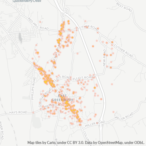 12061 Business Density Heatmap