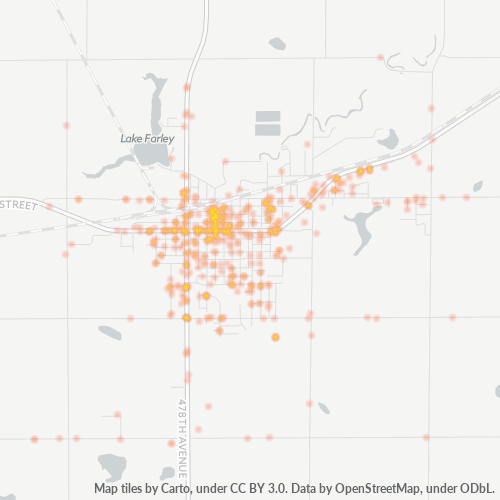57252 Business Density Heatmap