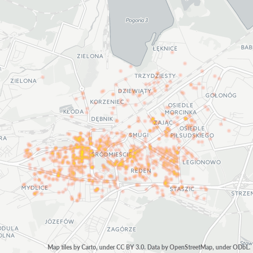 41-300 Mapa intensywności działalności gospodarczej